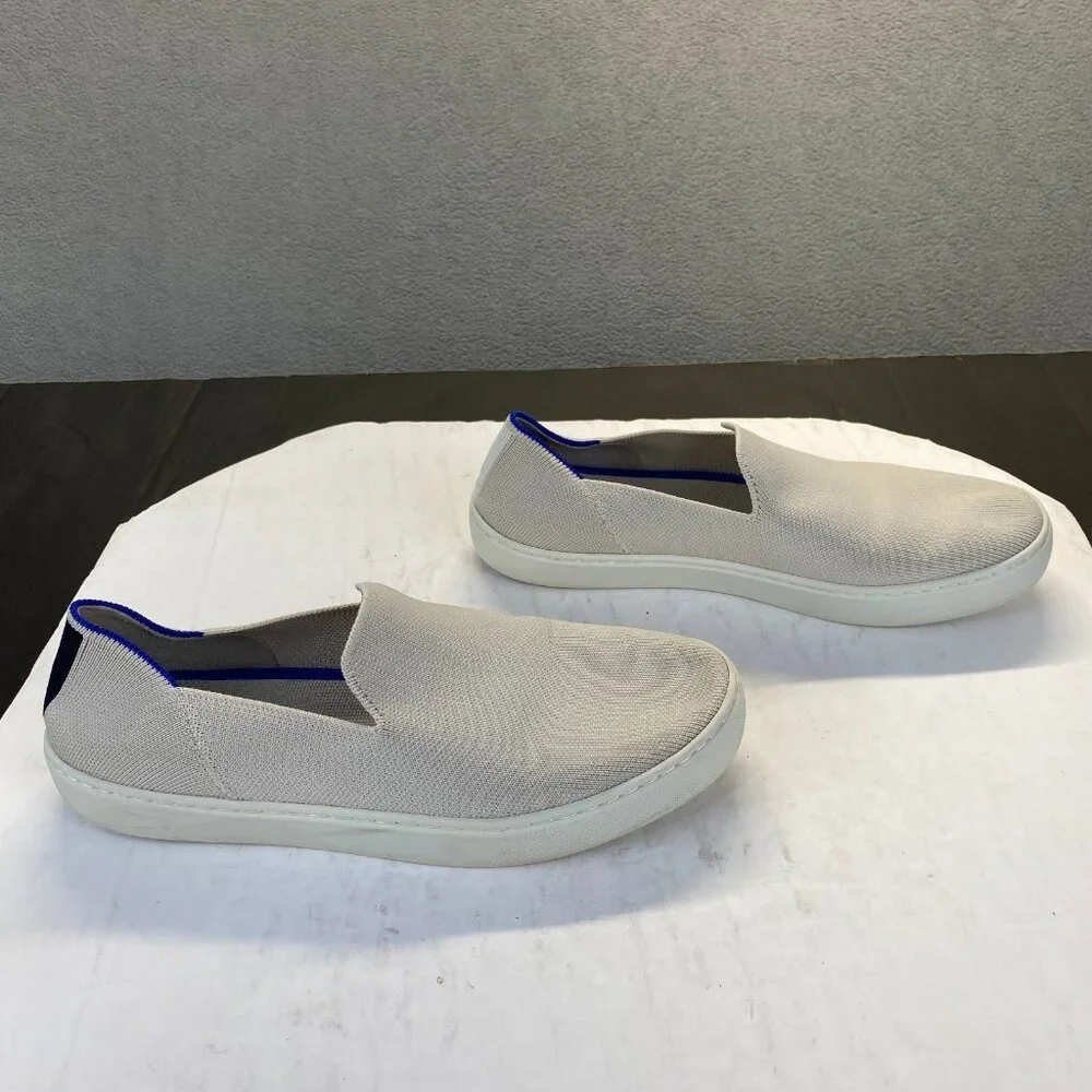 Rothy's The‎ Original Slip On Women's Sneakers, Size 9, Low Top, Flat,Tan,Preppy